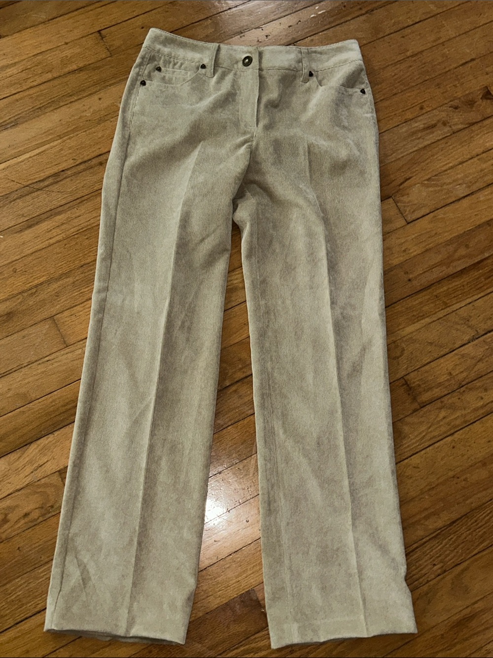 Larry Levine Women’s Light Tan Corduroy Pants